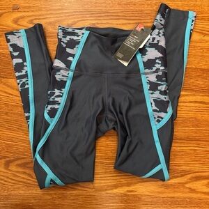 Under Armour Black and Teal Leggings
